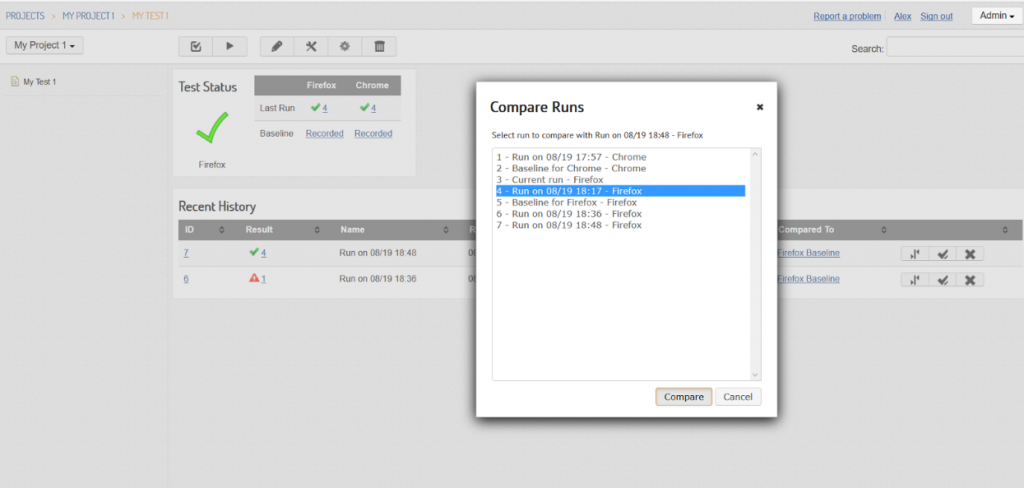 visual testing automation Screenster