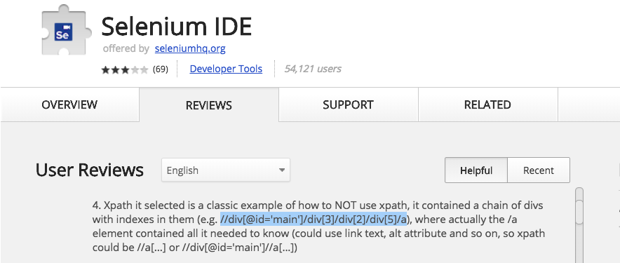 Установка selenium ide chrome